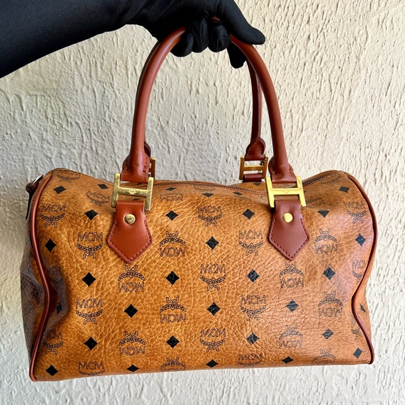 MCM Visetos Boston Bag - Picture 2 of 11